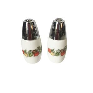 Vintage 1970s Gemco Spice of Life Salt Pepper Shakers Corning Corelle Matchables